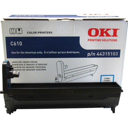 Oki C610 Cyan Drum For For C610Cdn, C610Dn, C610Dtn, C610N, C610N Pen 44315103